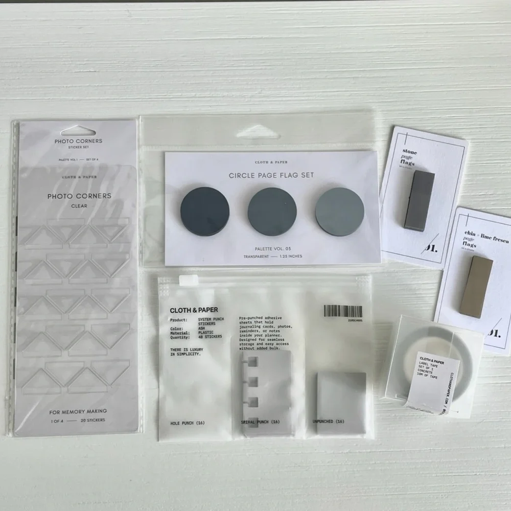 Cloth & Paper Planner Accessories Bundle